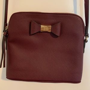 Burgundy crossbody bag